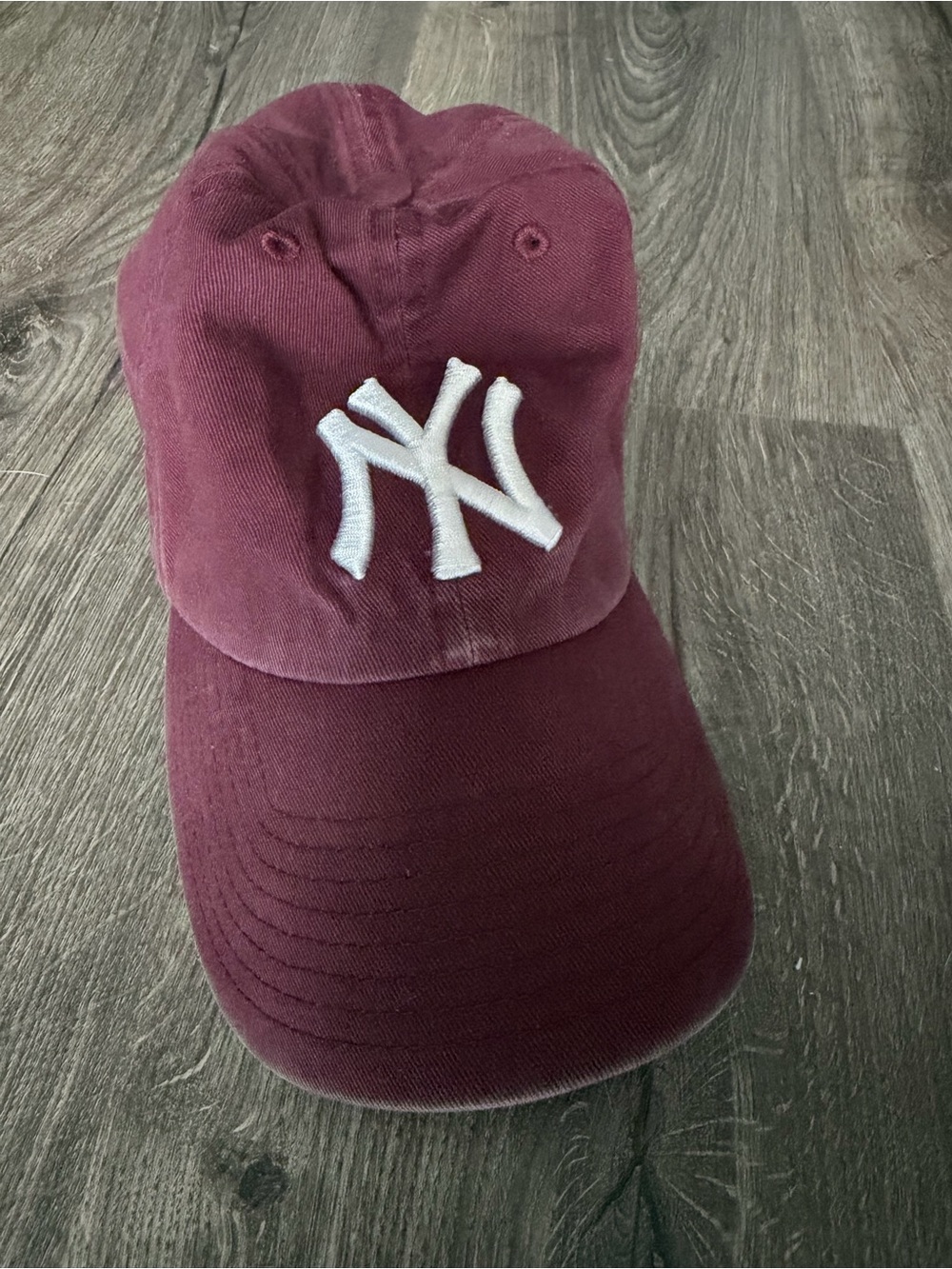 47 Brand New York Yankees Maroon Hat with White Logo